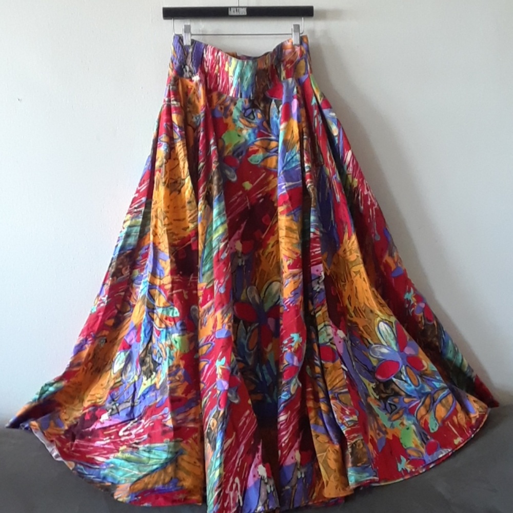 Frida Kahlo style maxi skirt